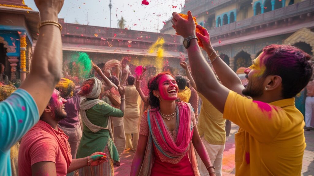 Holi celebration