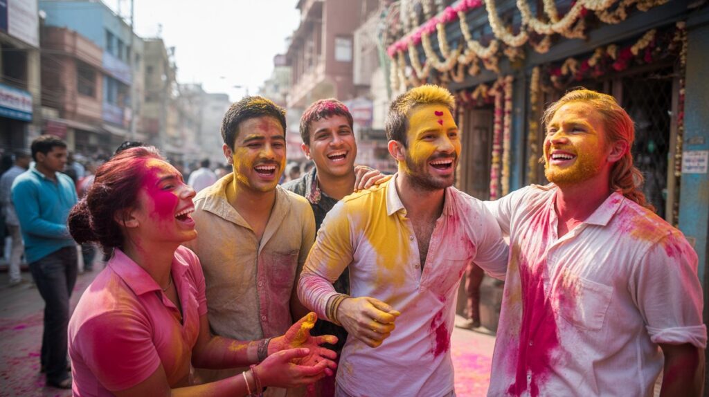 Holi celebration