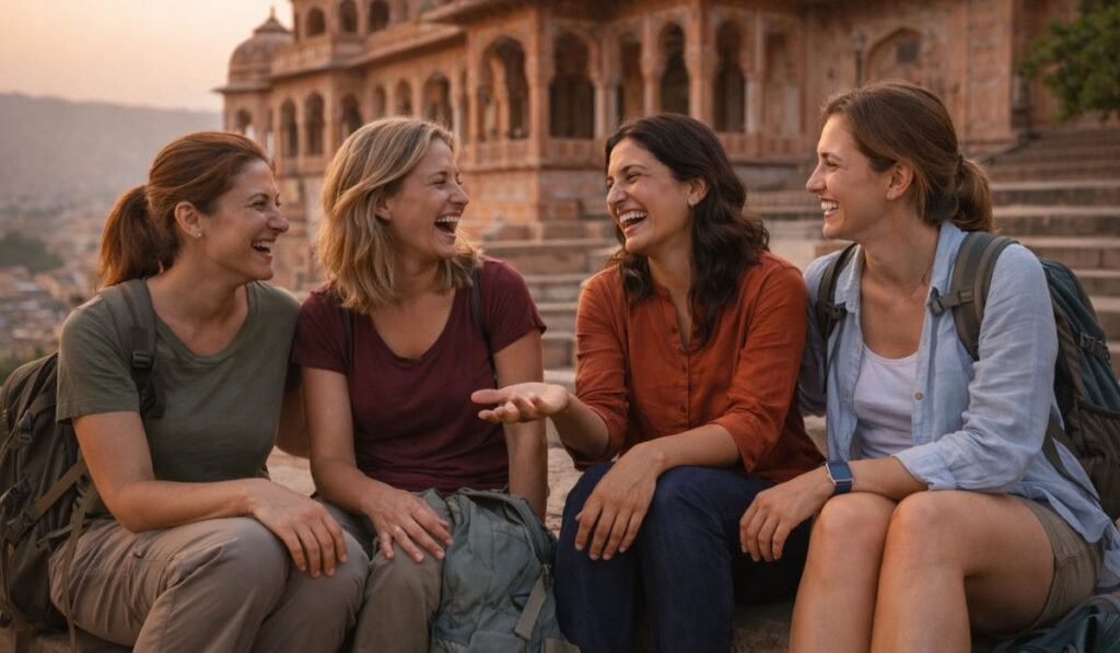 Foreign women group tour in India building confidence and friendship
